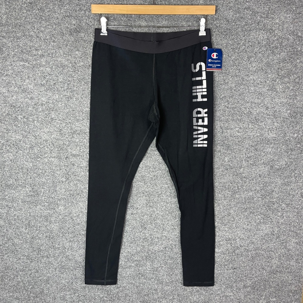 Champion Inver Hills Black Athletic Leggings Pants Womens‎ Size Large